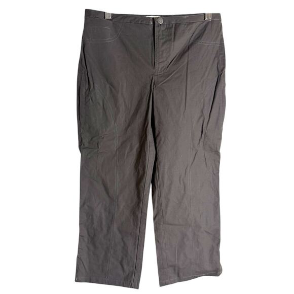 BDG Urban Outfitters Crishell Capri Cropped Y2K Pants Charcoal Size 0 - Picture 1 of 11